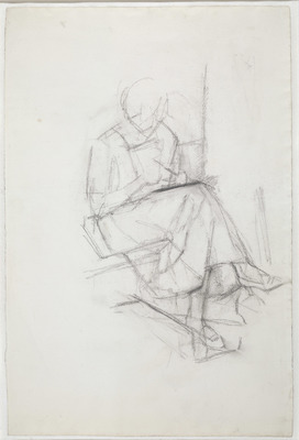 Femme assise sur un banc